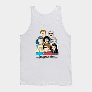 1980'S BAR SITCOM - CHEERS FAN ART!! Tank Top